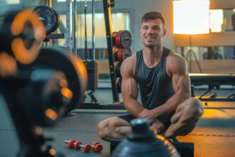Portrait of a certified personal trainer in Dubai, ready to guide clients in fitness and wellness