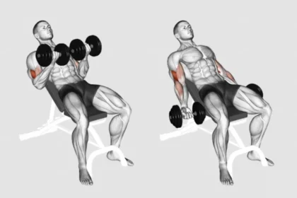 Incline Dumbbell Bicep curls demonstration