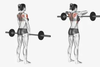 Barbell upright row exercise demonstration