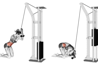 Bent Over Cable Crunch Demonstration Guide