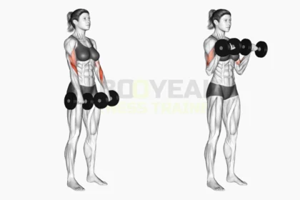 Reverse dumbbell curls demonstration