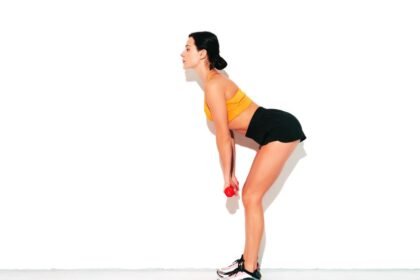 straight legged dumlbell deadlift