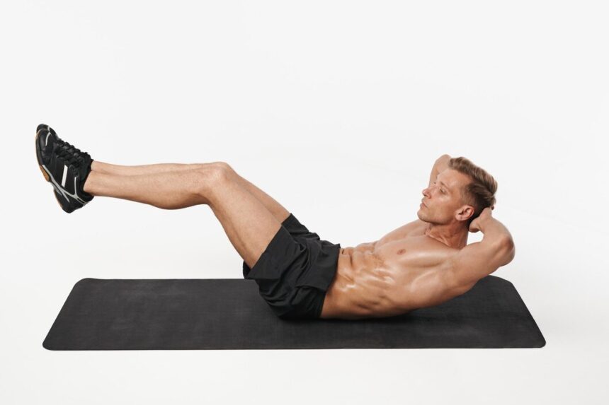 Abdominal Twist Crunch Exercise Demonstration