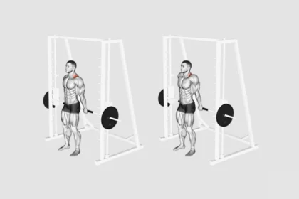 Smith Machine Back Shrug Exercise demonstration