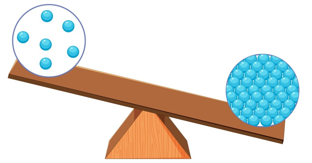 A conceptual image of a seesaw with a container of "Pregnenolone" raw material tipping to pour into a "Cortisol" container, while the "Testosterone" container on the other side is left empty.
